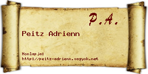 Peitz Adrienn névjegykártya